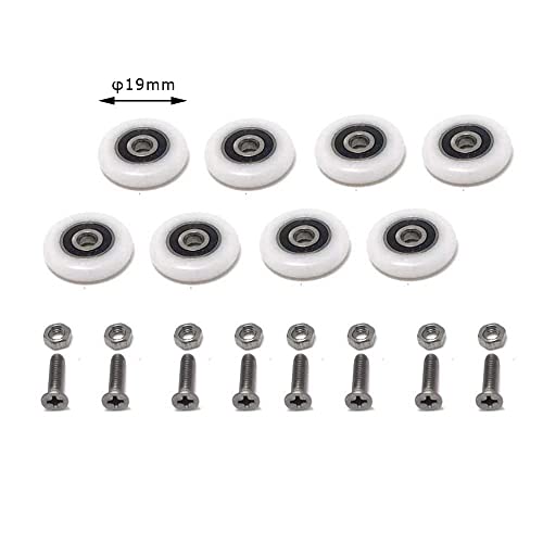 4Pcs X Shower Door Rollers,Roller Diameter 19 /23/25/27Mm, For The Bathroom Pan Glass Sliding Door Pulleys/Runners/Wheels,Strong Load-Bearing Capacity, Ultra-Quiet,Cy105-Ls-4Pcs #TOP1