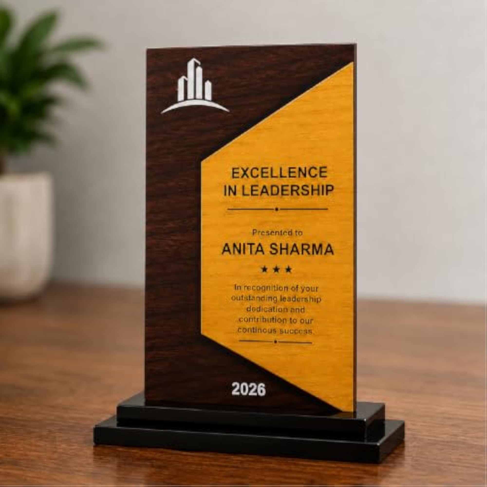 Personalised Award Trophy for Corporate Events