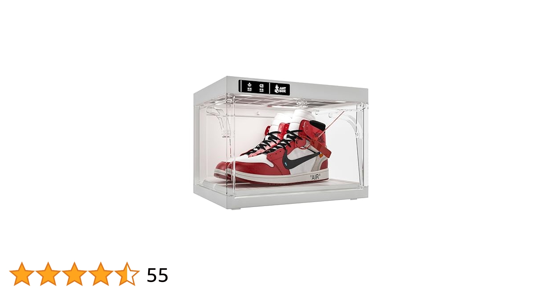 ANTBOX Shoe Organizer LED Smart Control,Auto-Shoe Boxes