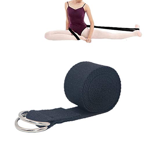 KunLS Resistance Bands Women Exercise Bands Resistance Bands Yoga Straps And Belts Fitness Exercise Yoga Belt Yoga Straps For Stretching Yoga Strap For Stretching black,freesize