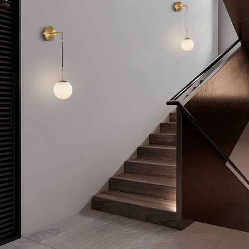 Image of Wall Lamp Chandelier Pendant Light, Home Decor for Bedroom, Living Room, Hallway, Cafe, Hotel, Restaurant (L White Wall LAMP with LED Bulb Pack of 1)