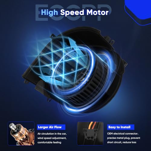 Image of ECCPP Blower Motor Fit for BMW X5 2007-2013 /2008-2014 X6 xDrive35i /ActiveHybrid /xDrive48i /xDrive30i /xDrive35i /xDrive50i /4.8i /3.0si X6 X5 M Sport Utility 3.0L 4.4L 4.8L AC Blower Motor 700292 HVAC