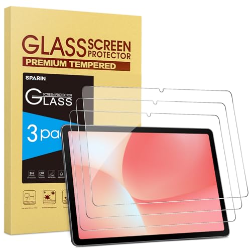 SPARIN 3 Pack Screen Protector for Samsung Galaxy Tab S11 / S10 Lite / S10 FE / S9 FE (11’’& 10.9’’ Tablet), Tempered Glass, Case Friendly Accessories, S Pen Compatible, Anti-Scratch