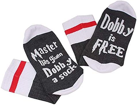 Master Has Giuen Dobby a Sock Dobby is Free Socks Novelty Socks Christmas Socks Funny socks