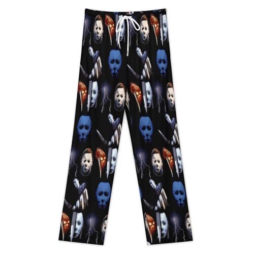 Men's Pajama Pants Halloween Michael Myers Casual Sleepwear Pajama Pant with Pockets Lounge Pajama Bottoms for Men3