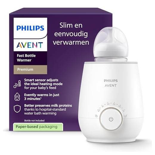 Philips Avent Flessenwarmer - Verwarmt in 3 minuten - Geleidelijke ontdooiing - Houdt de melk warm - Eenvoudig te bedienen - Verwarmt ook babyvoeding - Compitabel met alle Avent Flessen - SCF358/00