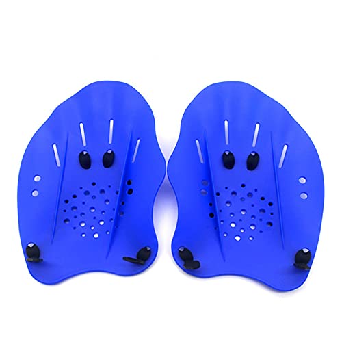 Fliegiyi 水泳 パドル スイミングストロークハンドパドル トレーニングパドル 水泳ハンド 水泳補助用水かき 水かきグローブ 練習用 青