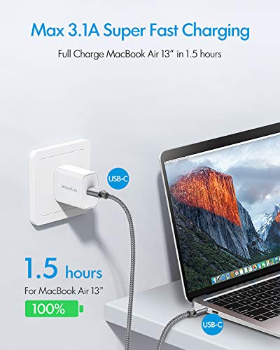 Image of CLEEFUN USB C to USB C Cable 1ft, 5-Pack C to C Cable Fast Charging 60W | Type C Charger for iPhone 17 16 15 Pro Max /Plus, Samsung Galaxy S26 S25 S24 Ultra, iPad /MacBook USBC to USBC Cord