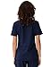 floralhue Scrubs for Women, Soft V-Neck Scrub Tops, Stretchy Medical Uniform with 5 Pockets, Breathable & Easy Care, Navy Blue, M