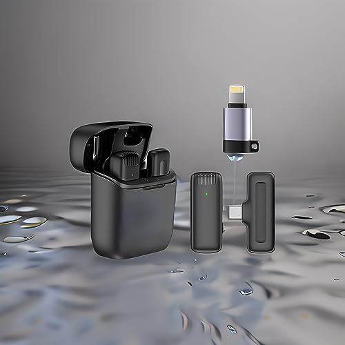 BKN J11 Wireless Microphone, Noise Reduction Collar Mic with Charging Case, Wireless Mic for Video Recording, YouTube, Facebook, Live Stream for All Type C Android & iPhone BKN J11 Wireless Microphone, Noise Reduction Collar Mic with Charging Case, Wireless Mic for Video Recording, YouTube, Facebook, Live Stream for All Type C Android & iPhone