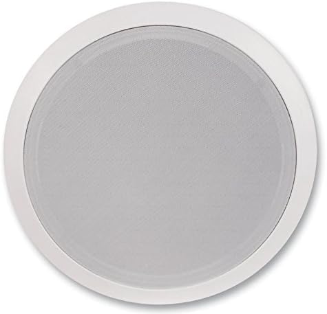 multicomp PRO 8" Two-Way Ceiling Speaker, Wired Connectivity, White - 40W RMS