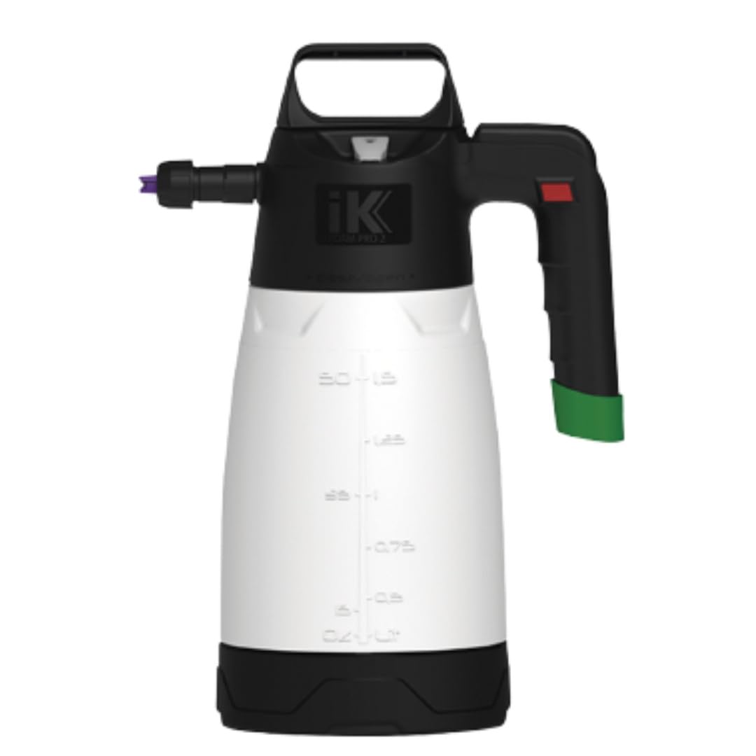 Bombay Seeds IK Foam Pro 2 Foaming Sprayer 2L | Industrial Grade HDPE Pressure Foam Sprayer for Car Wash & Cleaning | 3 Nozzles | Heavy Duty | 12-Month Warranty
