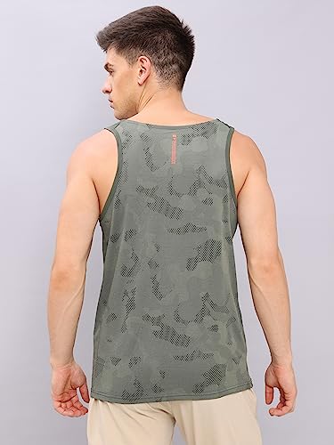 Image of TECHNOSPORT Mens Crew Neck Gym Vest