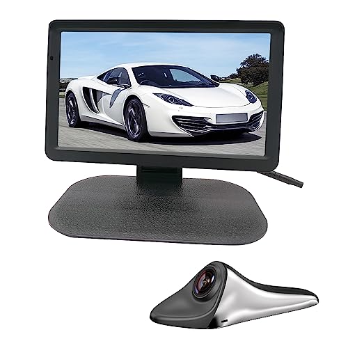 VOJKOREL Side View Camera 7 inch HD Surveillance System, IP68 Waterproof Blind spot Camera with HD LCD Screen Parking Assistance System, Silver