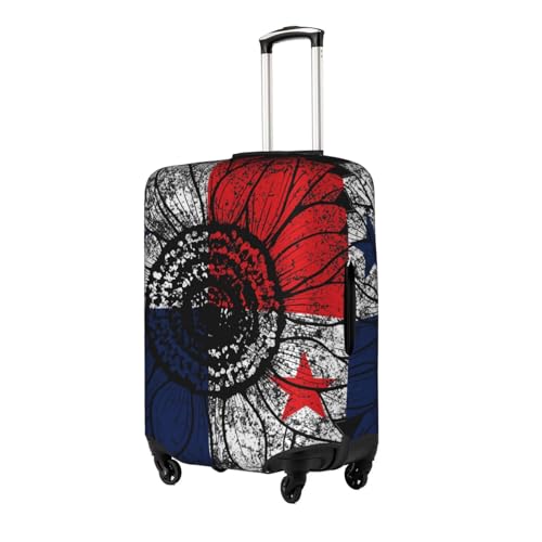 Travel Luggage Cover Vintage Sunflower Panama Panamanian Flag Fashion Washable Baggage Suitcase Protector Fit For Luggage X-Large2
