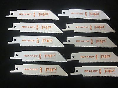 ~ 10~4" 14 TPI SAWZALL RECIPROCATING Saw Blades Metal Cutting BI-Metal S522BF