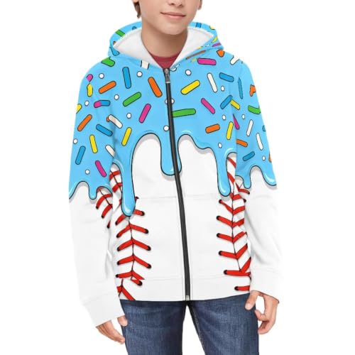 Image of Biyejit Kids Novelty 3D Graphic Printed Hooded Sweatshirt