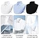 KBIBCK Frauen Kragen, 3 Stück Krageneinsatz Damen, Blusenkragen Einsatz, Hälfte Shirt Bluse Damen, Fake Collar, Eine Größe Passt Am Meisten, Abnehmbare für Hemden Anzug Pullover (Schwarz Blau Weiß)