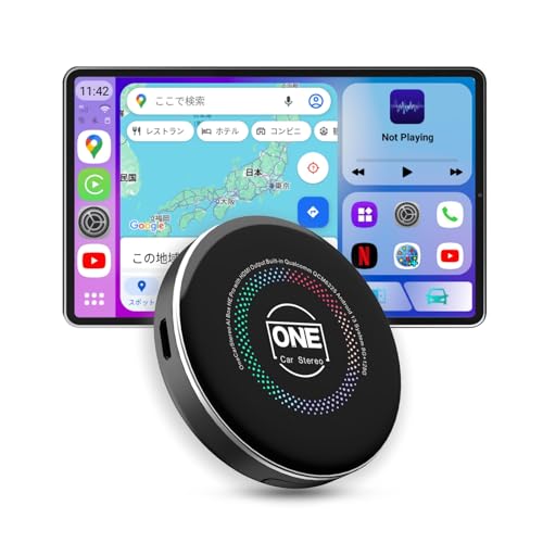 �y�����z�����J�[�X�e���IOneCarStereo HE Pro CarPlay AI Box Android 14 �A�_�v�^�[ 8GB+128GB �Ԃ�YouTube/Netflix/Prime Video���� ���C�����XCarPlay�EAndroid A