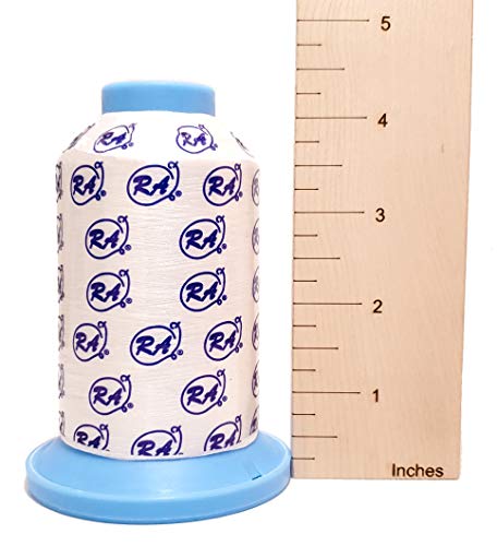 Image of Robison-Anton 2 Ply Super Bright Polyester Embroidery Thread, 40Wt /120D /5500 yd, Ultra Brite White