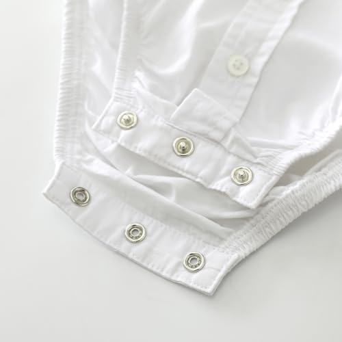 Image of MOMOLAND Infant Baby Boys Woven Button Up Bodysuit Shirt