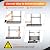Telescoping Ladder, 16.5 FT Extension Ladder w/Hooks, Heavy Duty 330lbs Max Capacity, Collapsible Telescopic Ladder for Rv, Roof, Outdoor