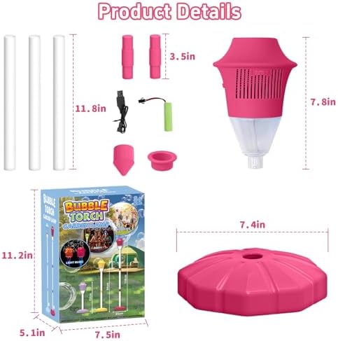 Infowush Bubble Machine for Kids, Automatic Standing Bubble Maker Machine — view 7