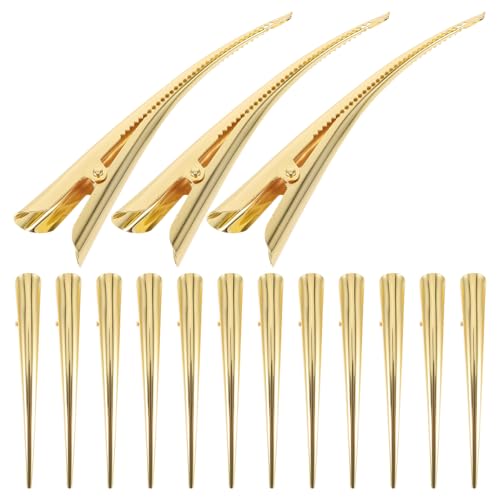 Pinces à cheveux en métal grandes x15 : lot d'accessoires de coiffure solides