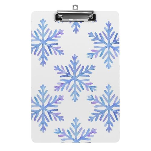 Clipboard flocons de neige A4 avec mécanisme de pince premium