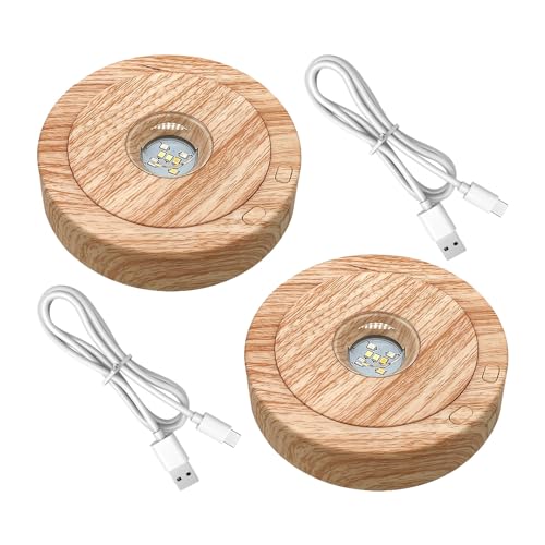 Socle d'affichage LED de 11,5 cm idéal pour sublimer un cadeau en verre gravé