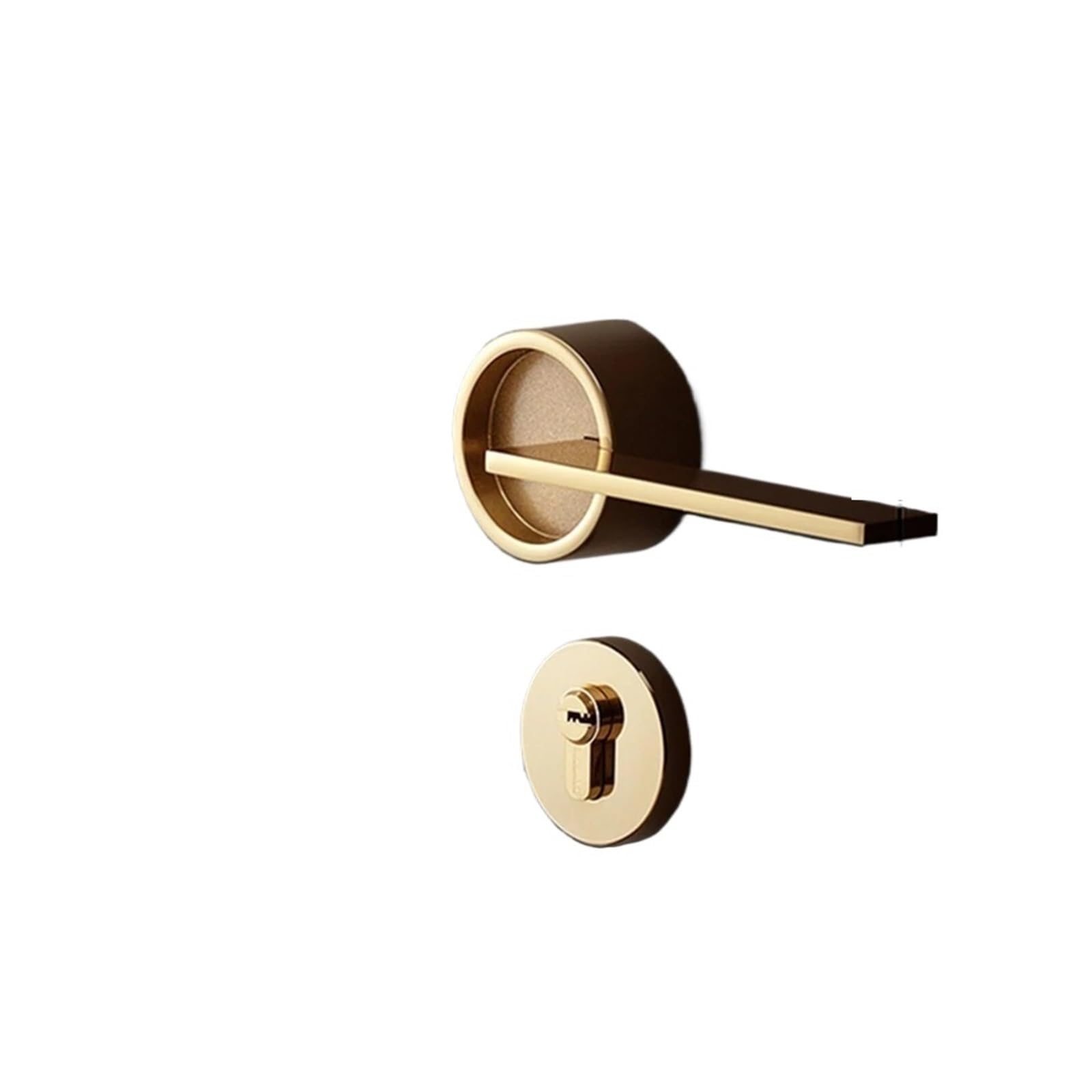 Serrure de porte intérieure silencieuse en alliage de zinc, serrure fendue, serrure mécanique for meubles de salle de bain, 1 pièce