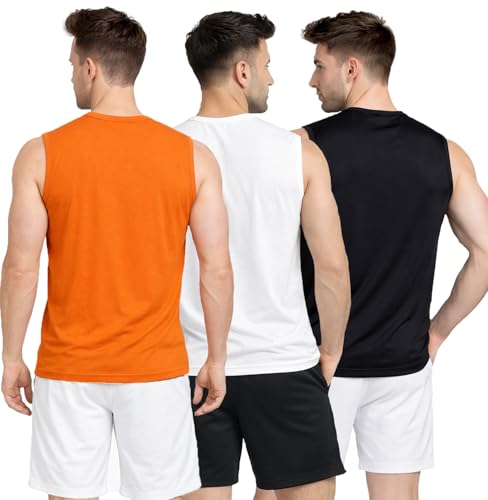 Image of Stylish Vest for Men | Vest for Boys - Perfect for Gym Workouts,| Men's Tank Top Regular fit|Cotton Combo Pack of 3 Sports Vest