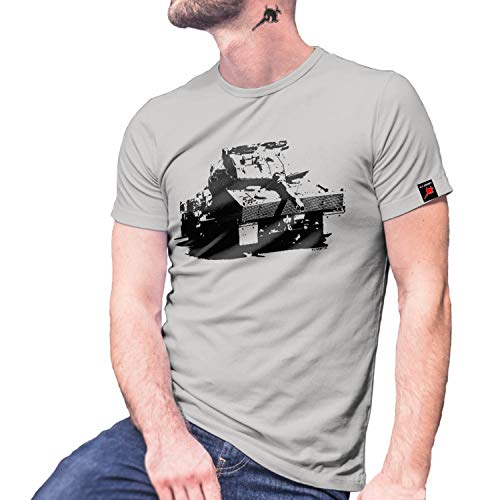 T-shirt militaire léopard gris XXL pour vos activités outdoor