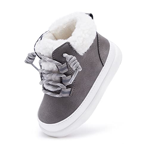 Image of BMCiTYBM Baby Snow Boots Winter Shoes Infant Boys Girls Booties Non Slip Cold Weather 6-24 Months