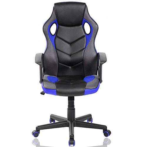Poltrona Presidenziale Ergonomica Sedia Gaming Racing da Scrivana in Eco Pelle Arredo Ufficio Casa Cameretta Sala Riunioni Regolabile in Altezza Girevole e Direzionale - Sedia gaming - Immagine 4
