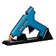 LogiLink WZ0052 - Mini-Heißklebepistole 80W ideal für DIY (do it yourself) Arbeiten mit Standfuß, Farbe: Blau - mit 2 Patronen Ø11,2mm