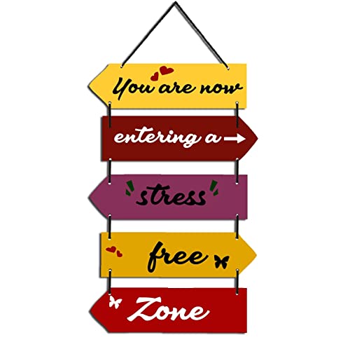 Image of EXPLEASIA Decorative Wall Hanging Wooden Art Decoration Item for Home Office Living Room Bedroom Decoration Items Home Decor Gift Items (You are now)