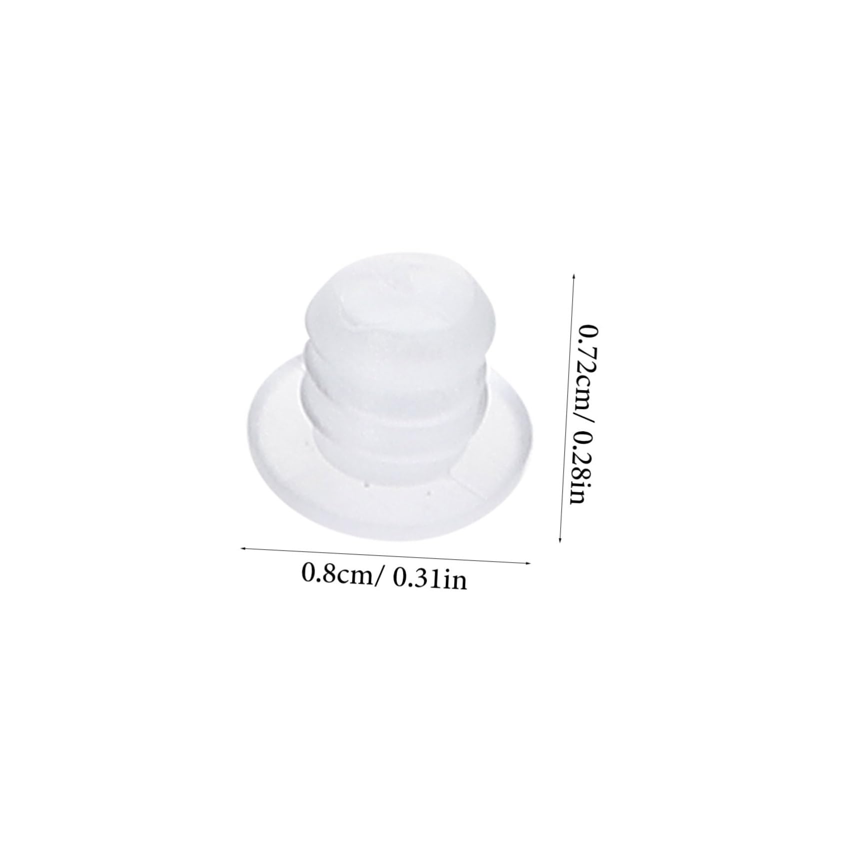 HOMSFOU 150pcs Embedded Bumpers Soft PVC Anti-Collision for Cabinet Doors Elegant and Quiet