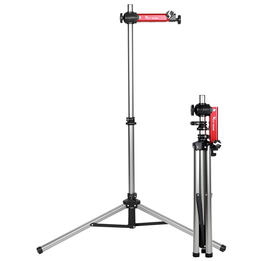 WEST BIKING Professional Bike Repairing Stand Bicycle Maintenance Adjustable Foldable Storage Tool