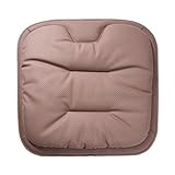 Verosty Car Seat Cover Cushions for Driving, Orthopedic PU Leather Cushion with Anti-Slip Design, Breathable Skin-Friendly Support for Office/Travel, Cloth Car Seat Covers (SeatCushion【Brown】)