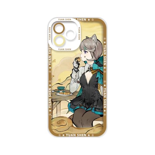 Ή iPhone 17/16/E/15/ Pro Max/Plus  _vWFNg TPU X}zP[X - hՌ ^ ω XN[ی@\t (Z1851,iPhone 16 pro P[X)