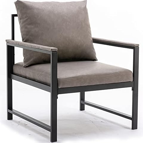 ODUSE-DAILY PU Leather Accent Chair, Club Chair Cover