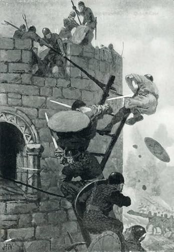 Affiches et gravures le siège du château de Carmarthen John Harris Valda 60x90cm