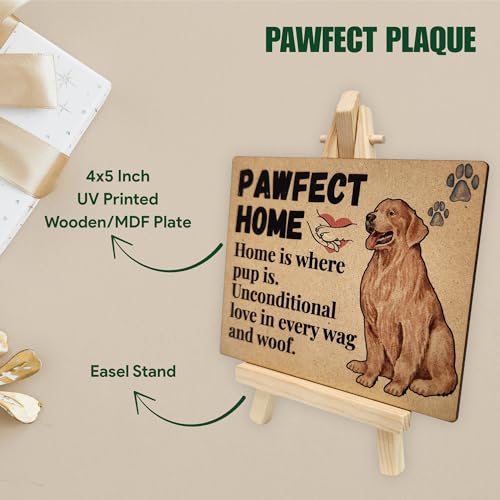 tinydabba Wooden Pawfect Home Plaque with Easel – Dog Lover Gift by tinydabba - 5