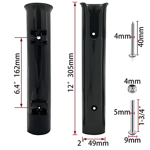 image for ISURE MARINE Boat Pole Side Mount Rod Holder Bracket Wall Mounted Fish