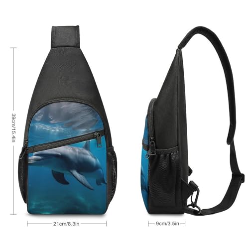 Bolso tipo canguro cruzado para deporte y viaje unisex miniatura 2
