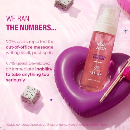 Image of Plum BodyLovin' Boardroom In Bora Bora Body Mist | Juicy Dragonfruit Meets Sweet Jasmine | Long-Lasting | Sweet Tropical Fragrance | With Notes Of Dragonfruit, Jasmine & Caramel | 100 ml