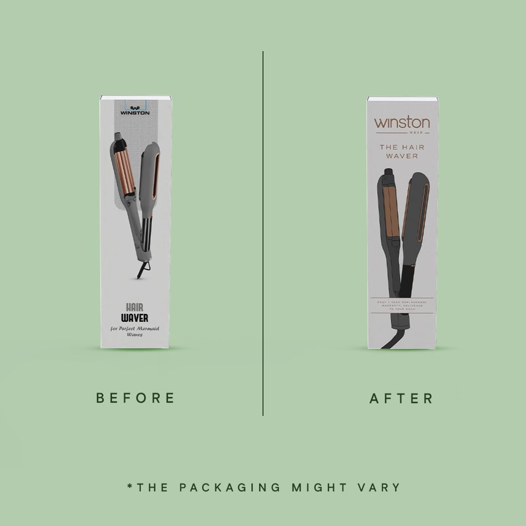 WINSTON Professional Hair Waver for Women - Adjustable Ceramic Wave Barrels (18mm/22mm/26mm), Instant Heat with LCD Display, Deep Waver Curler Machine for Frizz-Free Beach Waves - Image 7 thumbnail
