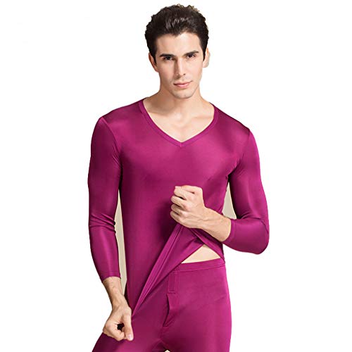 CLC Men's Pure Mulberry Silk Knitted Thermal Underwear Sets
