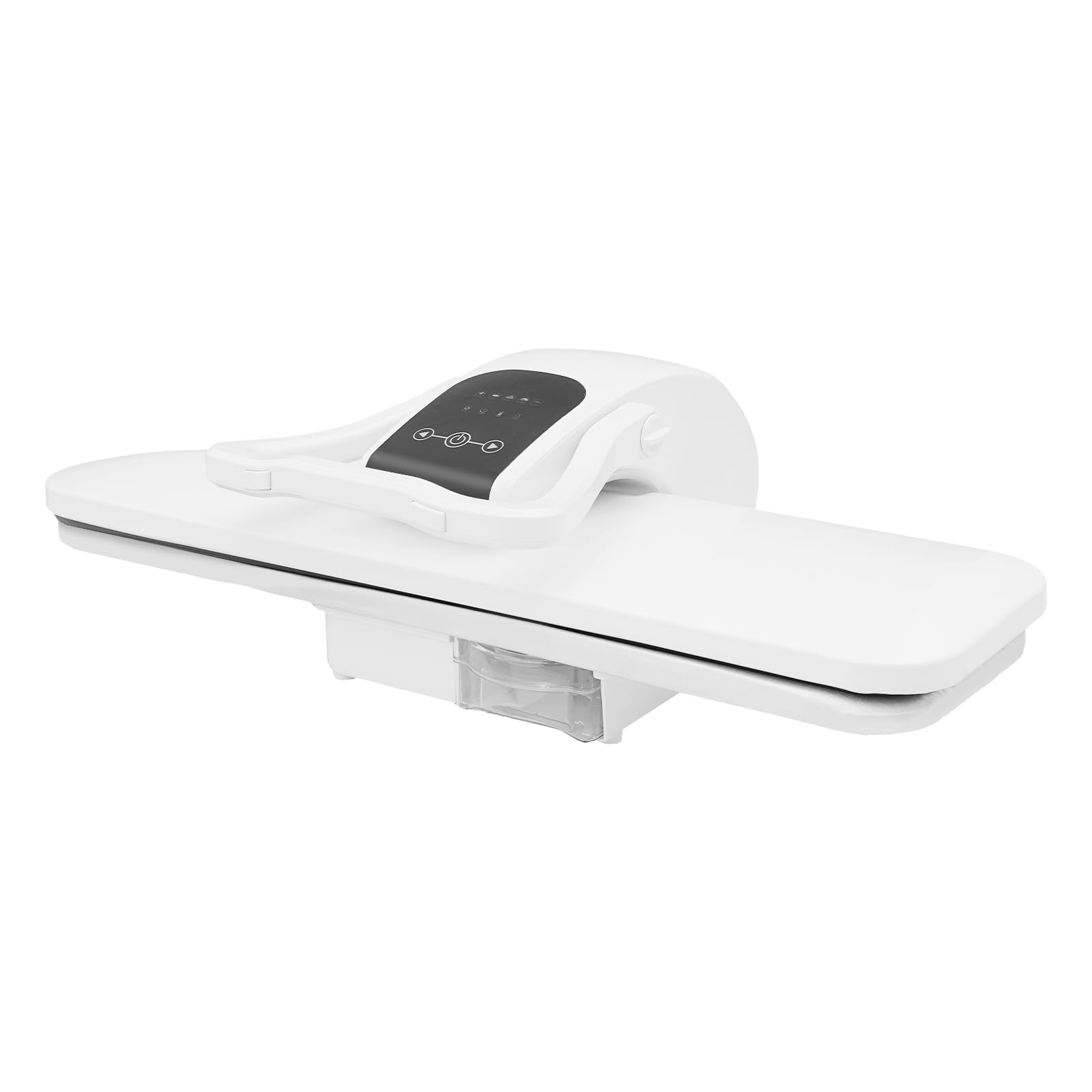 Prasa parowa 36", do gospodarstwa domowego, 2200 W, żelazko parowe, pięć regulowanych poziomów temperatury, prasa termiczna z poduszką z tkaniny (wtyczka UE, biała)